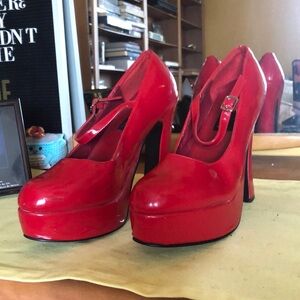 5” Pleasure Red Shoes